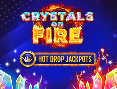 Crystals on Fire Hot Drop jackpot